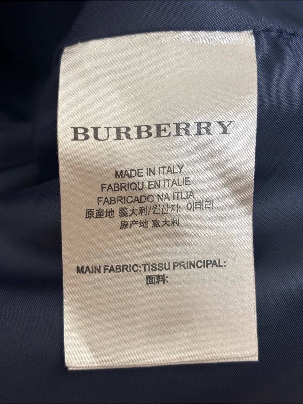 Burberry Navy Blue Peacoat Double Breasted Coat Women's 4 - Picture 10 of 11